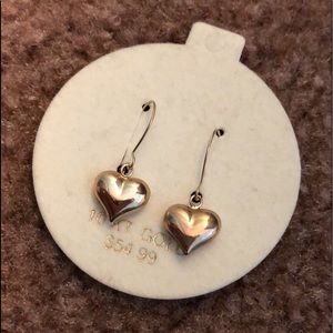 10k gold heart earrings